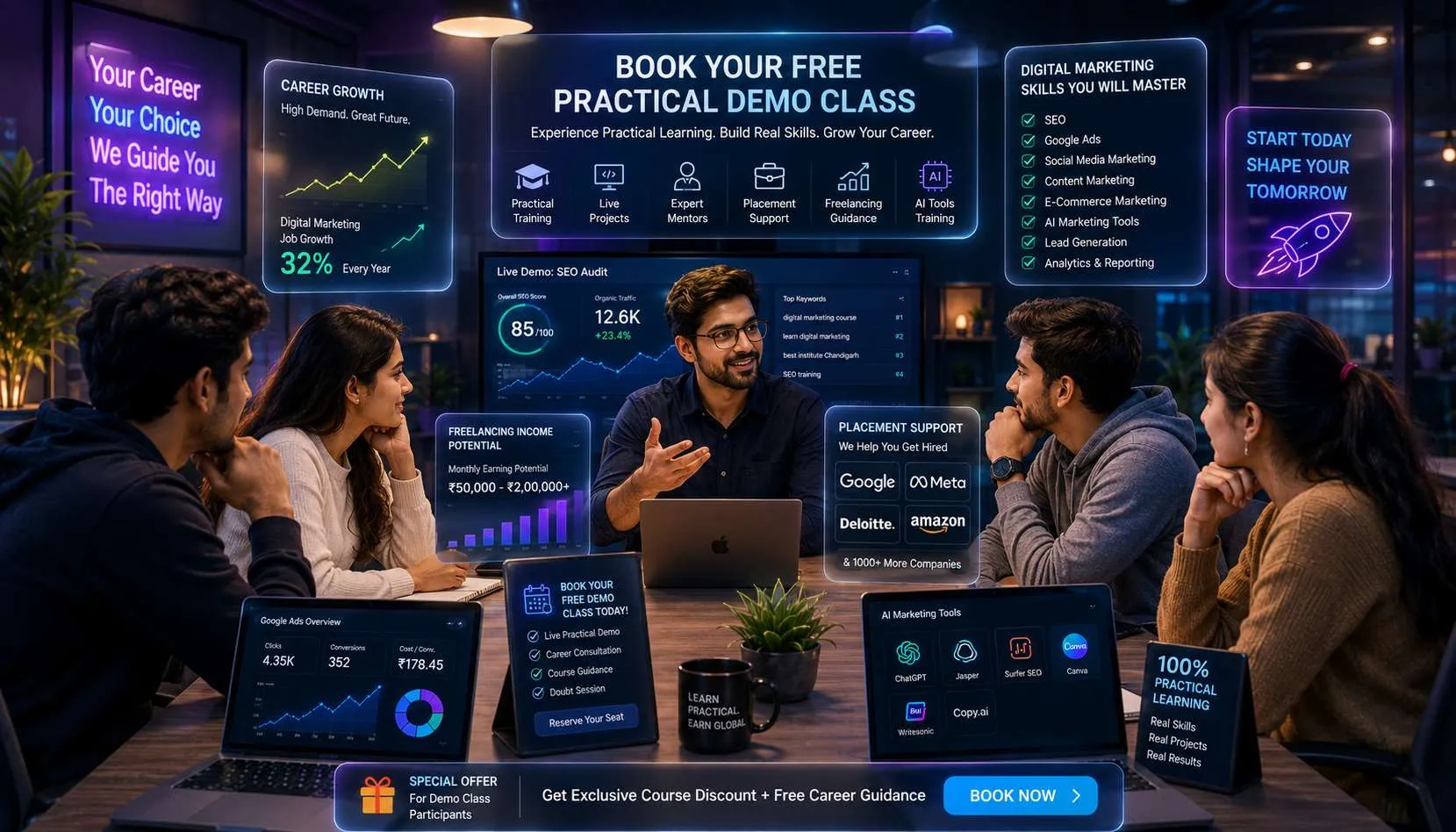 Best Digital Marketing Institute in Chandigarh for Practical Training (2026 Guide)