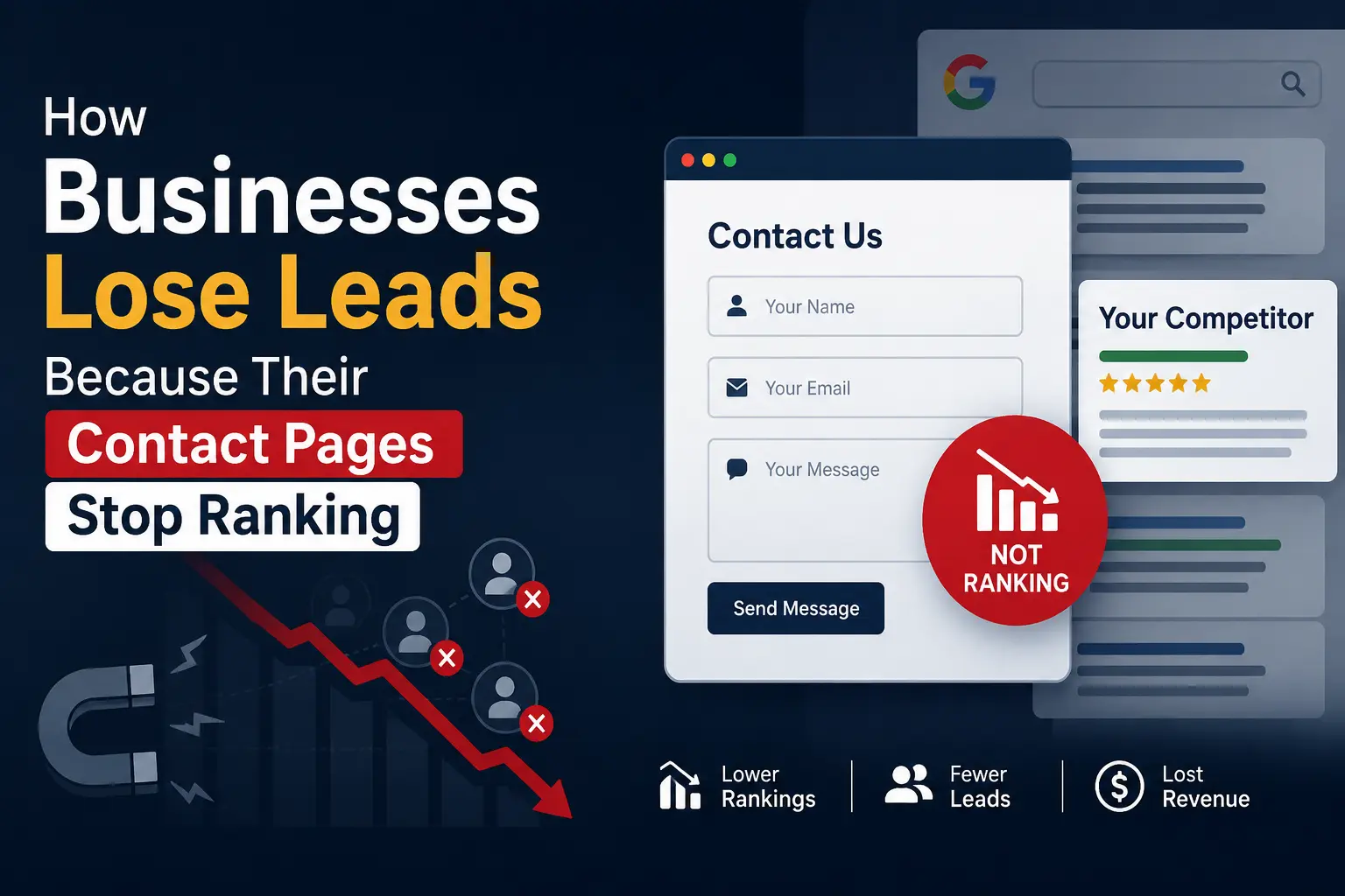 How Businesses Lose Leads Because Their Contact Pages Stop Ranking