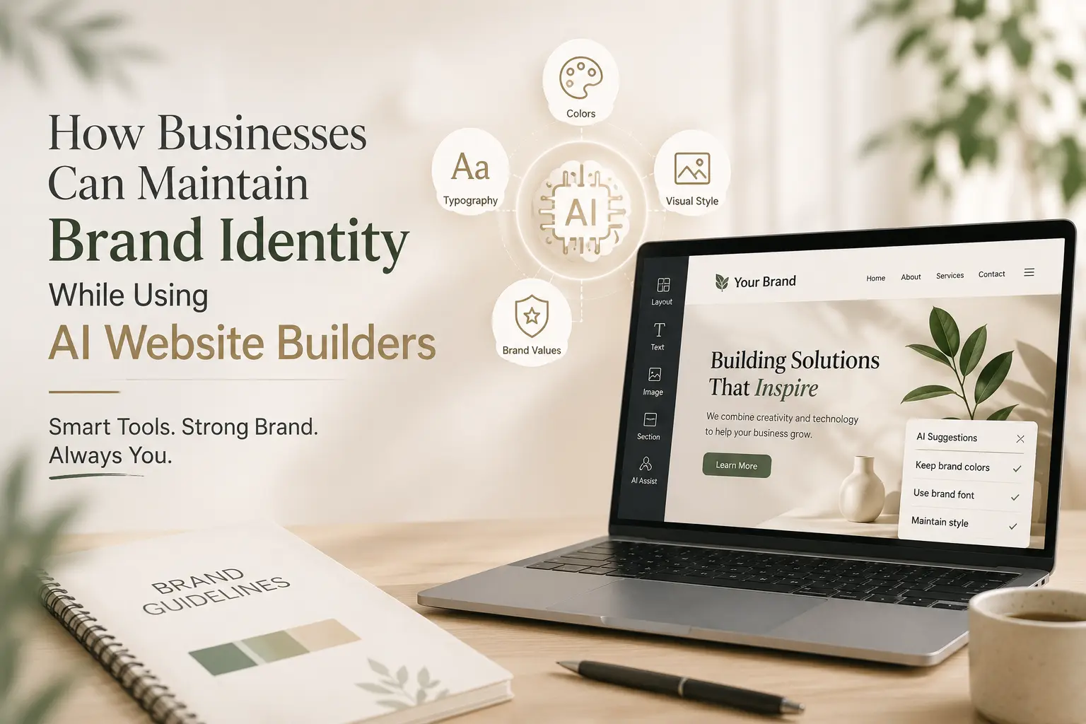 How Businesses Can Maintain Brand Identity While Using AI Website Builders