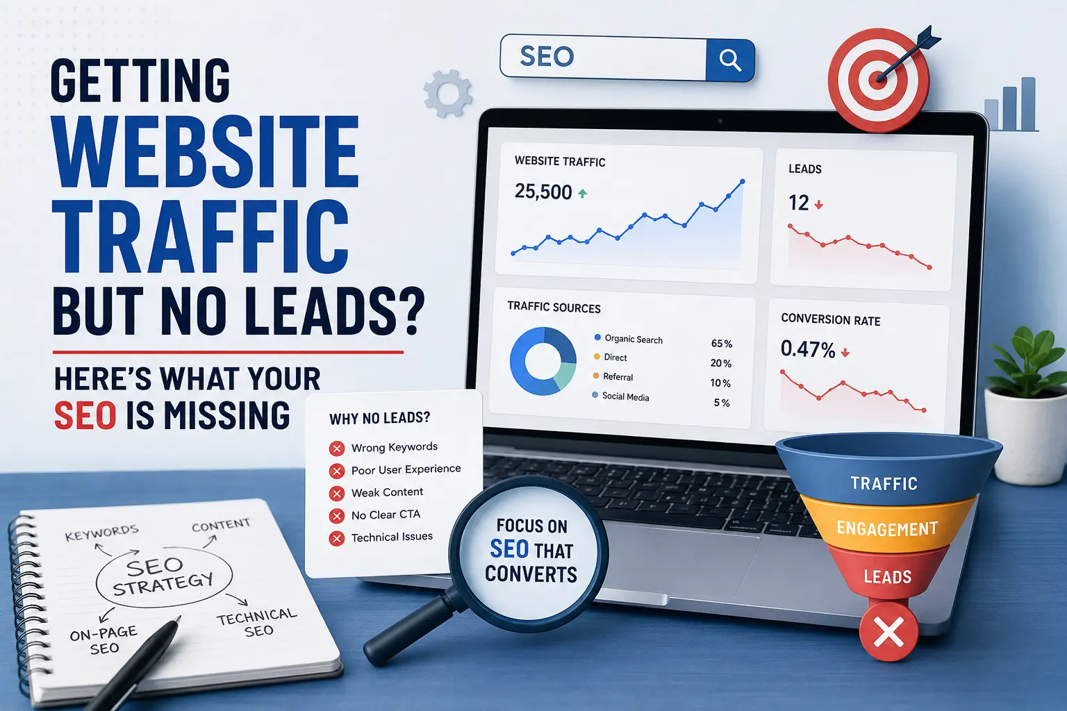 Getting Website Traffic but No Leads? Here’s What Your SEO Is Missing