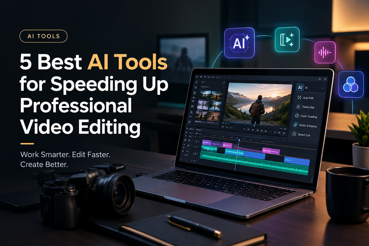 5 Best AI Tools for Speeding Up Professional Video Editing