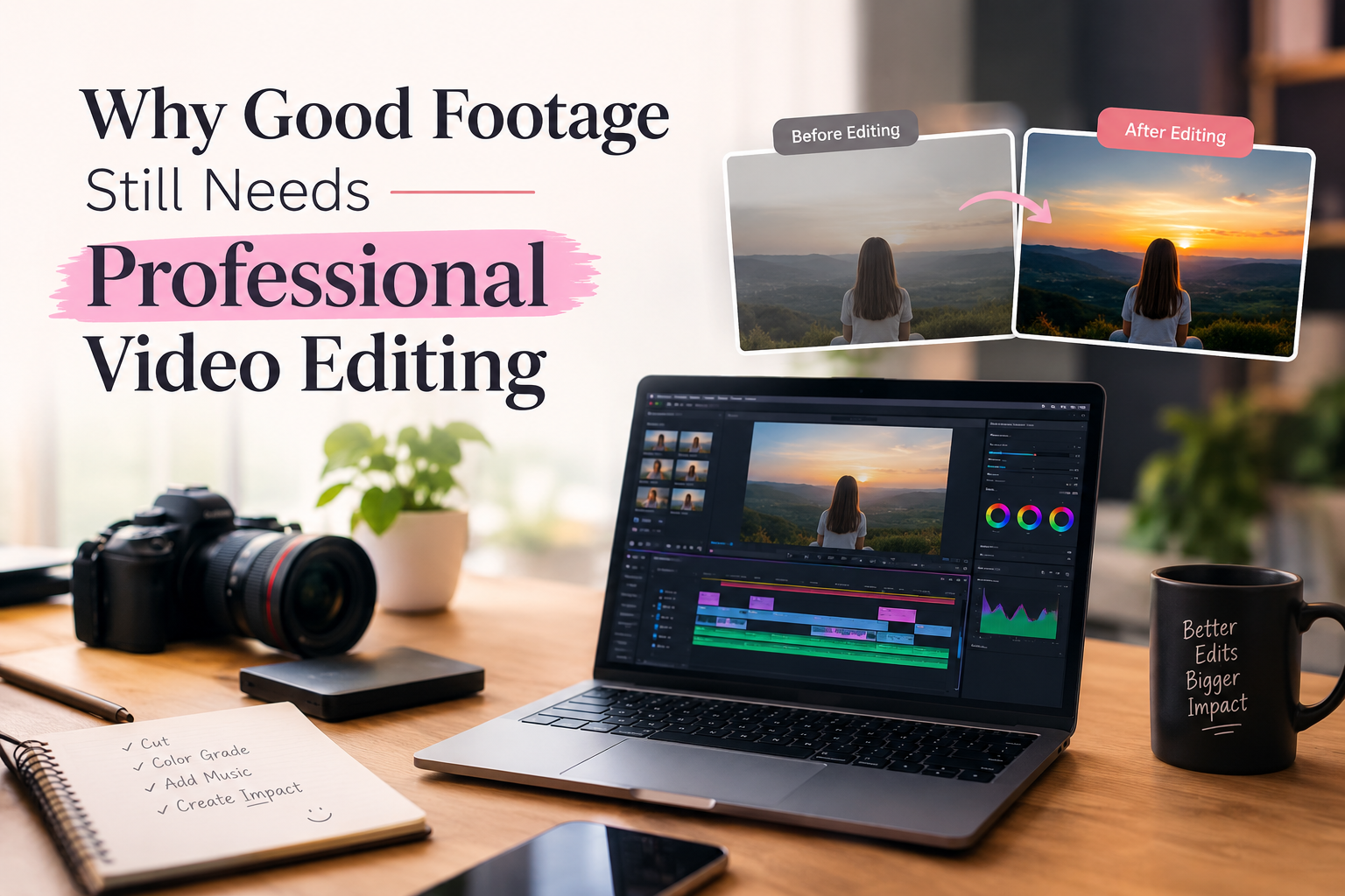 Why Good Footage Still Needs Professional Video Editing?
