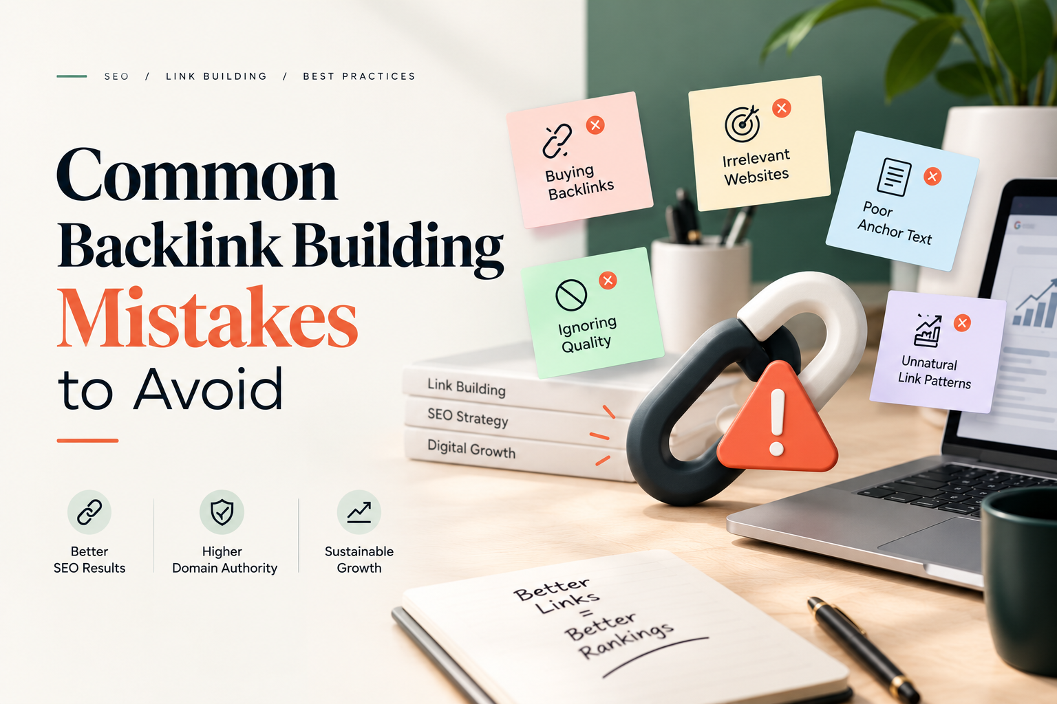 High-quality backlinks illustrating SEO link building strategies to improve website rankings and authority.