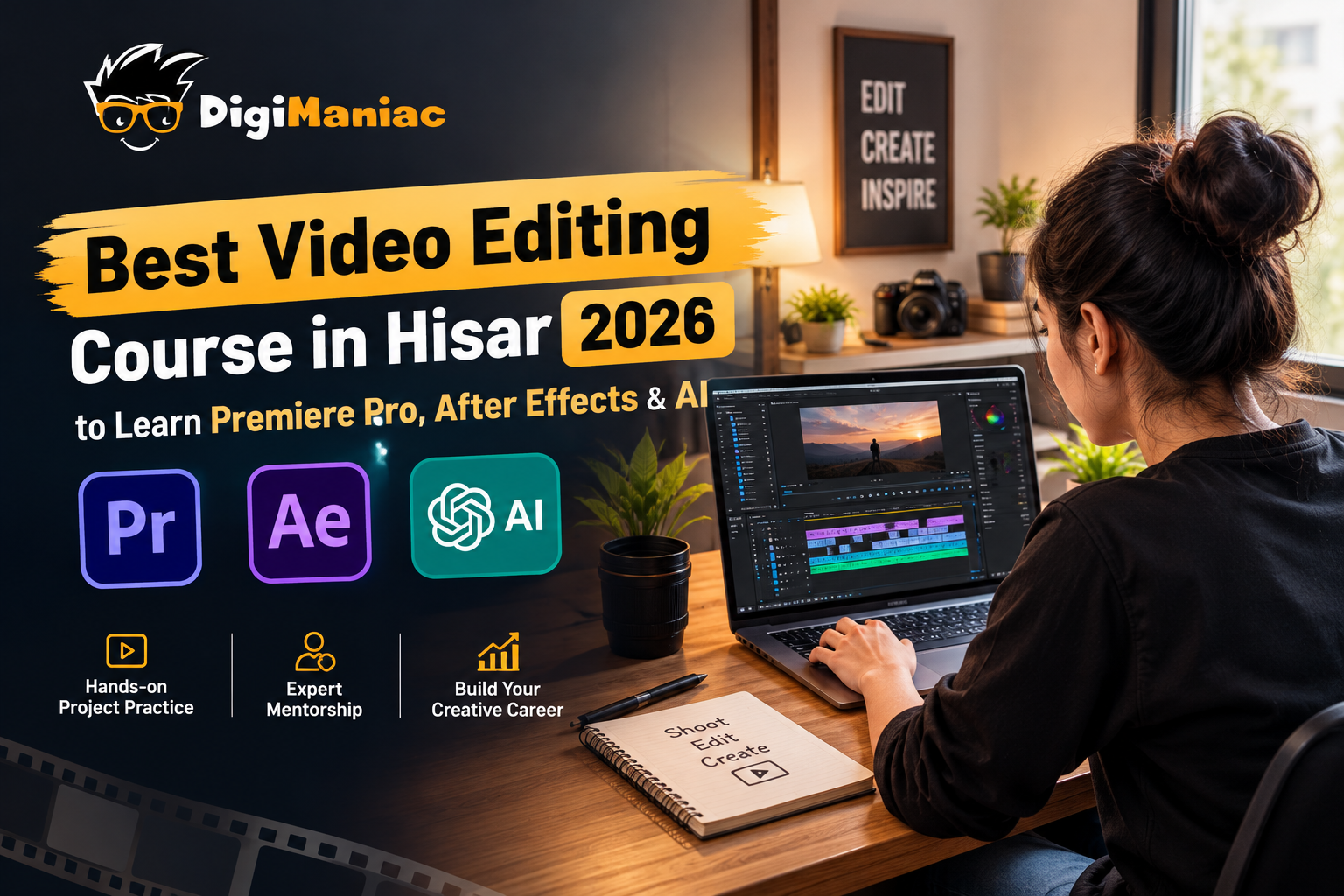 Best Video Editing Course in Hisar 2026 to Learn Premiere Pro, After Effects & AI