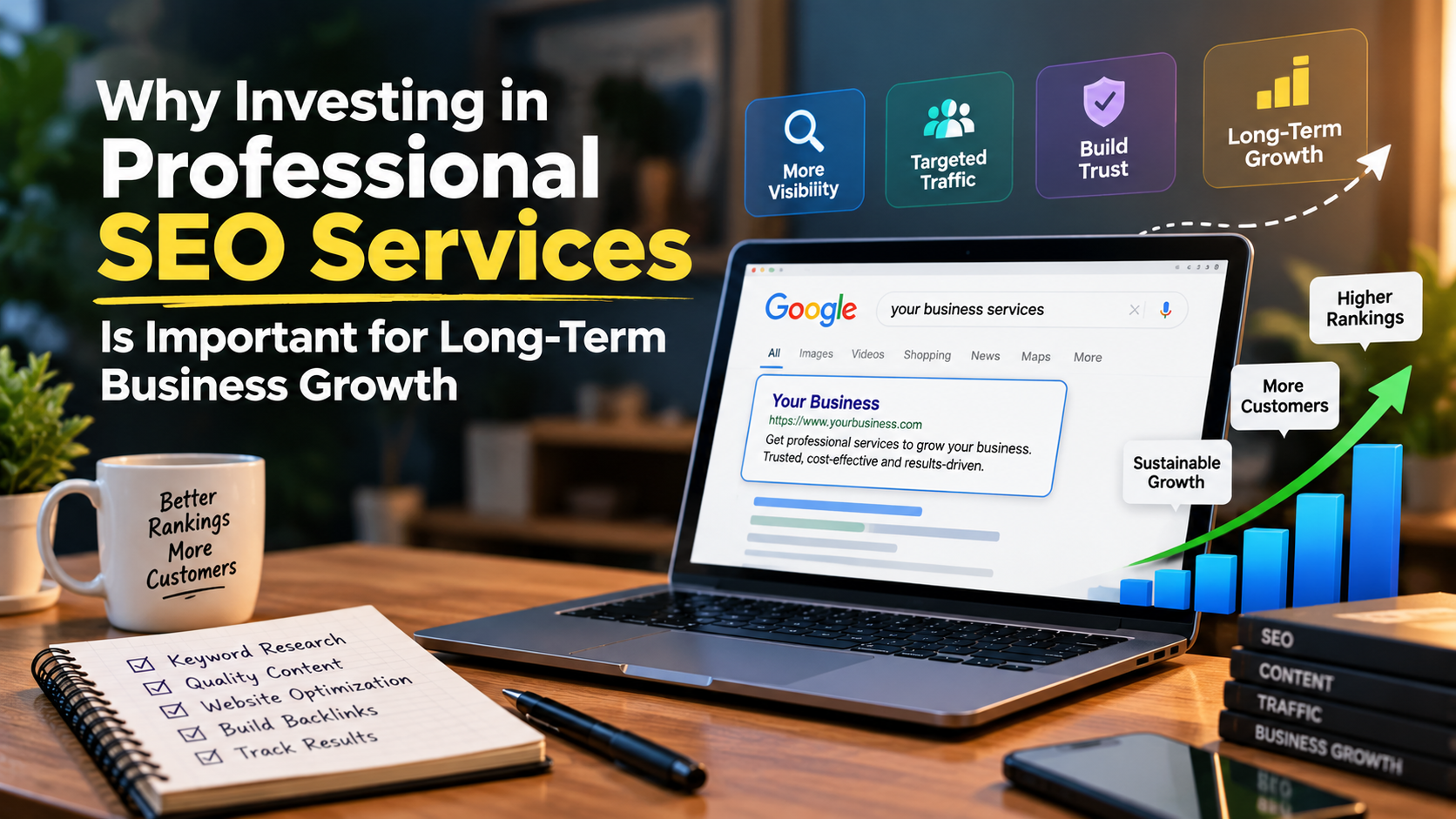 Why Investing in Professional SEO Services Is Important for Long-Term Business Growth