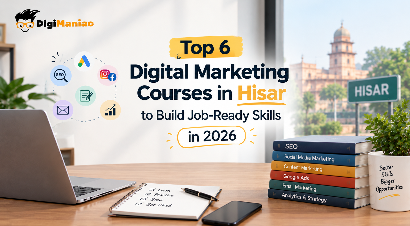 Top 6 Digital Marketing Courses in Hisar to Build Job-Ready Skills in 2026