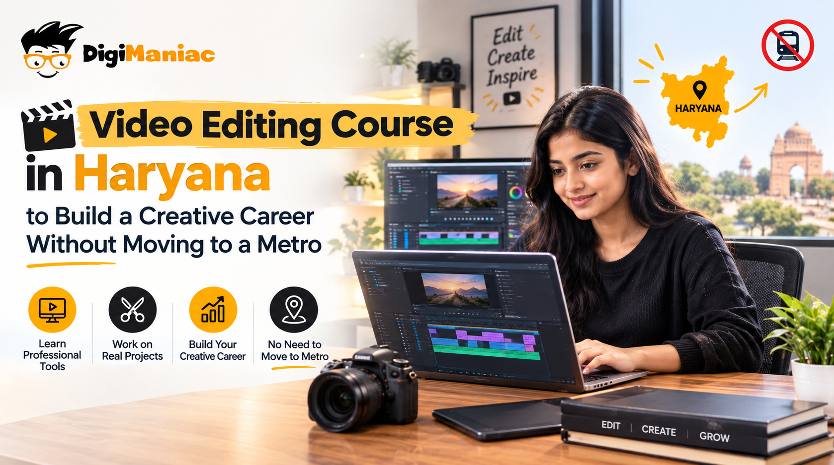 Video Editing Course in Haryana to Build a Creative Career Without Moving to a Metro