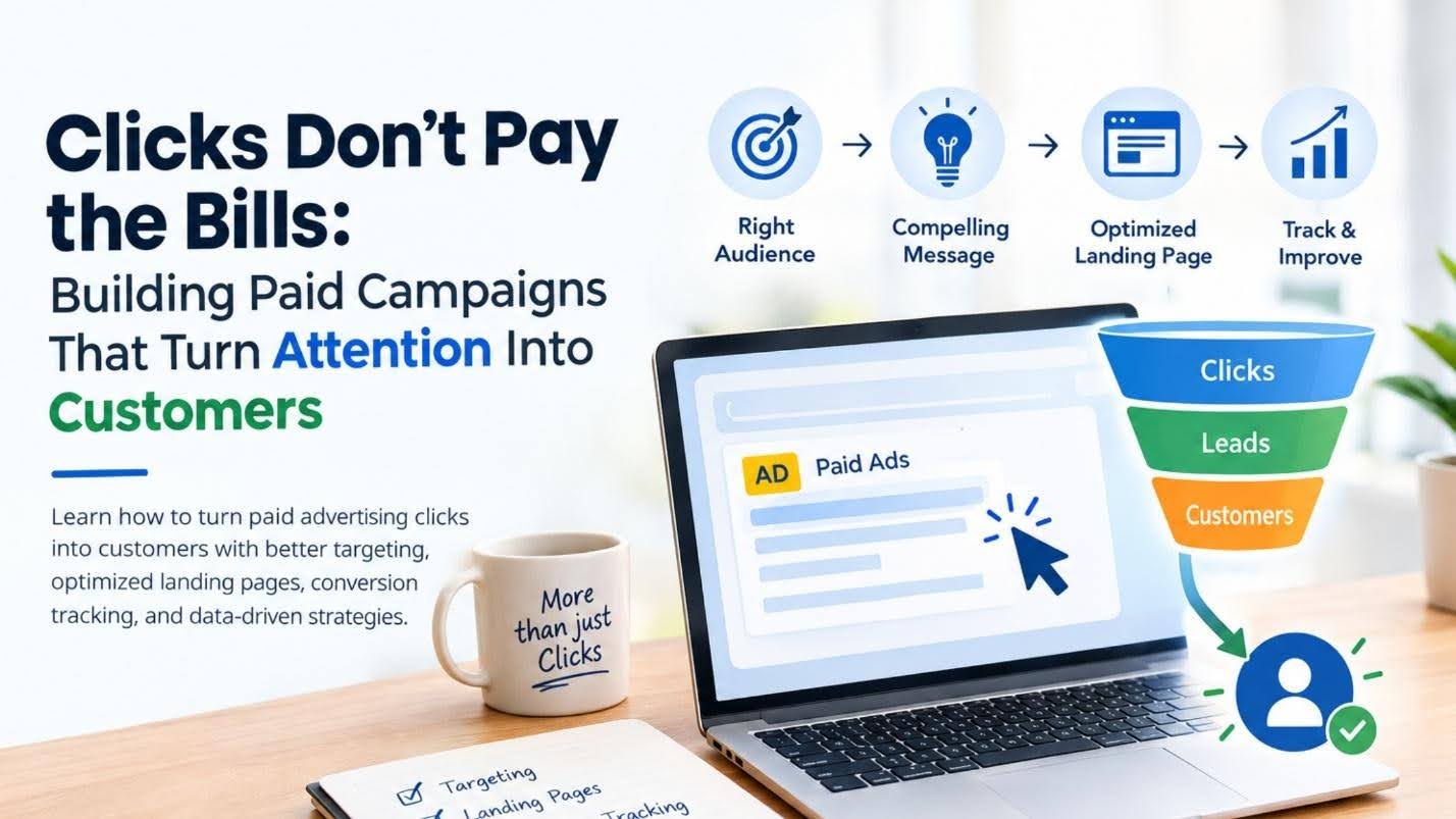 Clicks Don’t Pay the Bills: Building Paid Campaigns That Turn Attention Into Customers